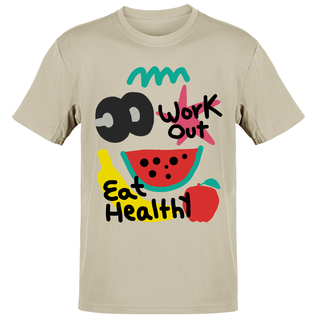 *Eat Healthy - Unisex Regular Fit Tee