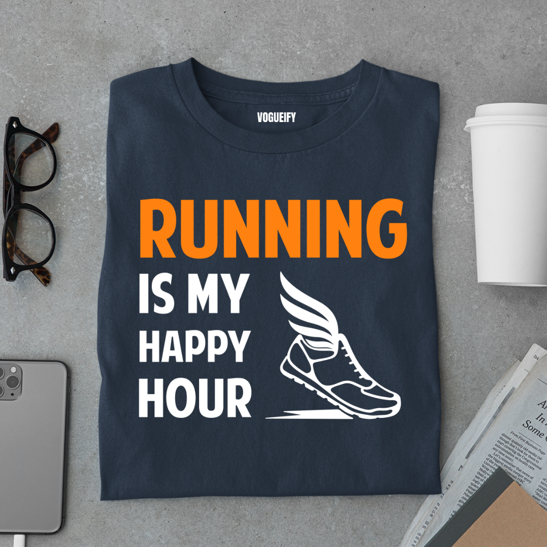 Running My Happy Hour Tee