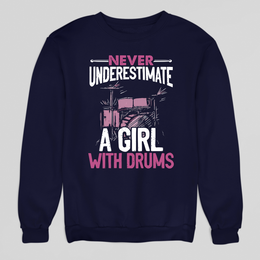 Girl With Drums Sweatshirt