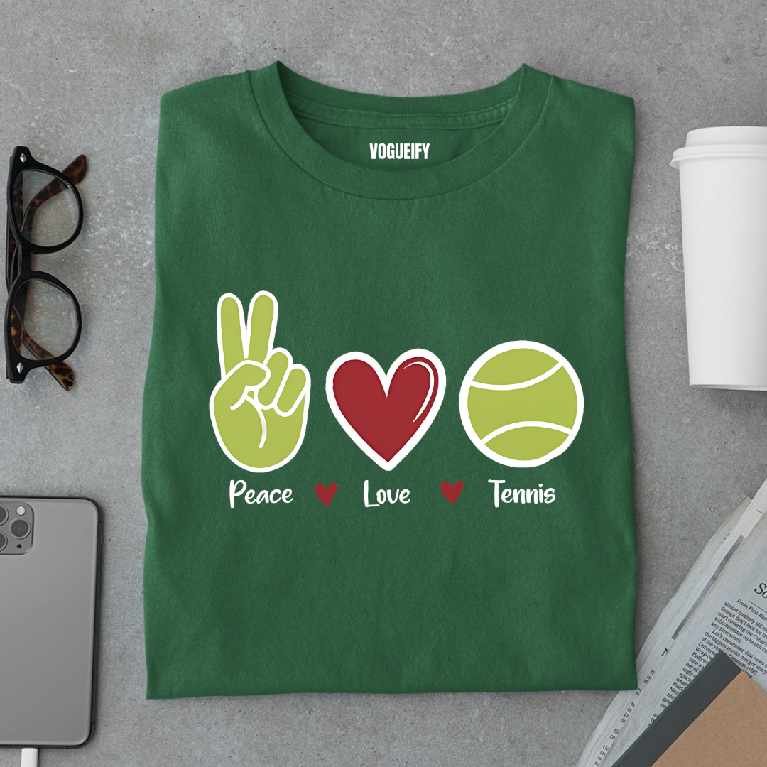 Peace Love Tennis Tee