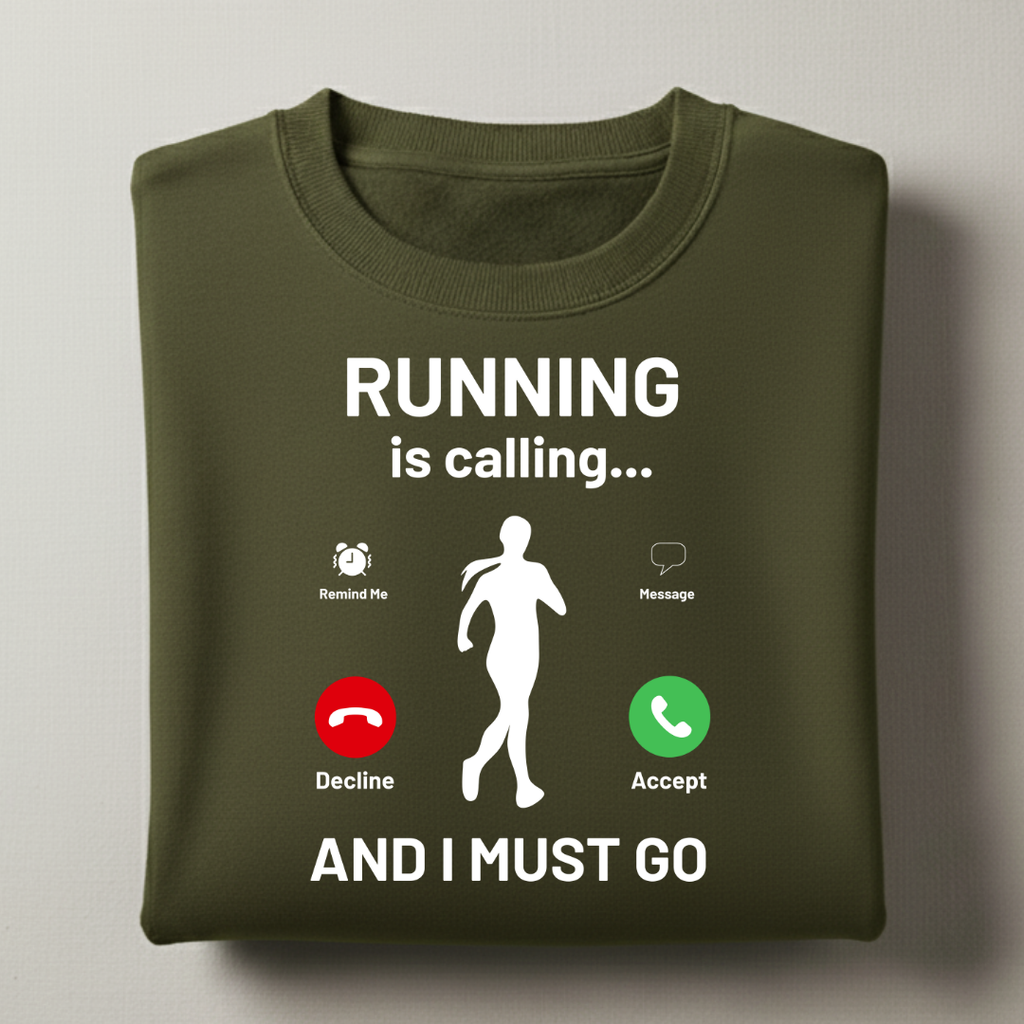 Running is Calling Female Sweatshirt