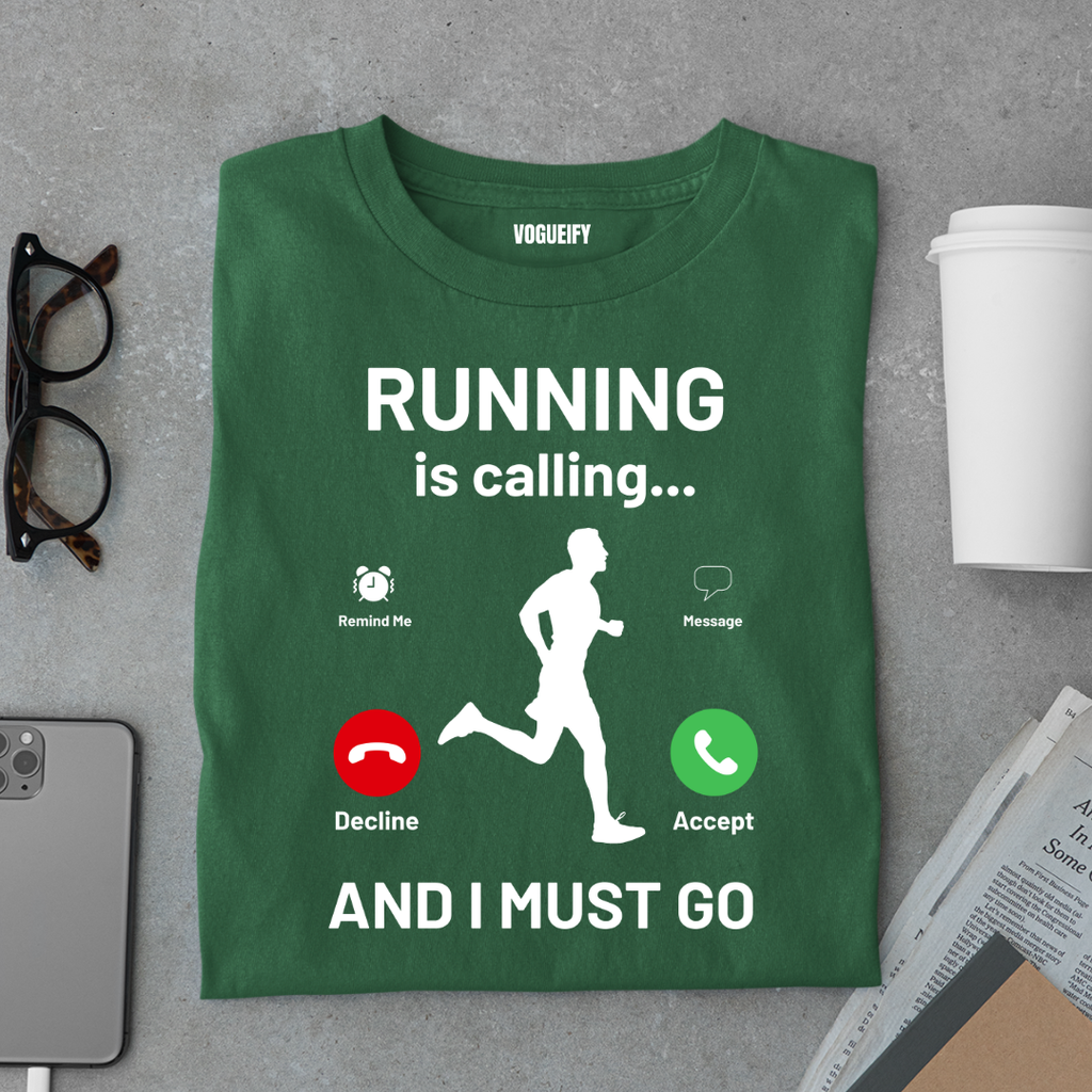 Running is Calling Male Tee