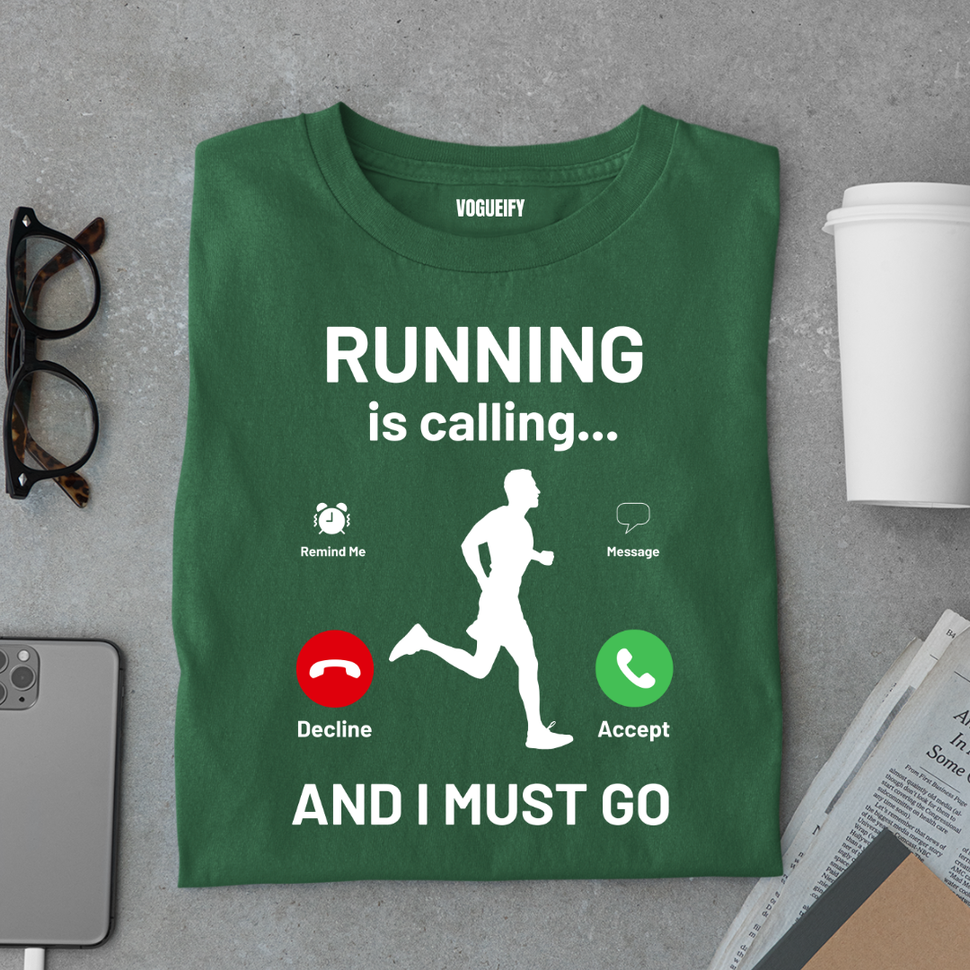 Running is Calling Male Tee
