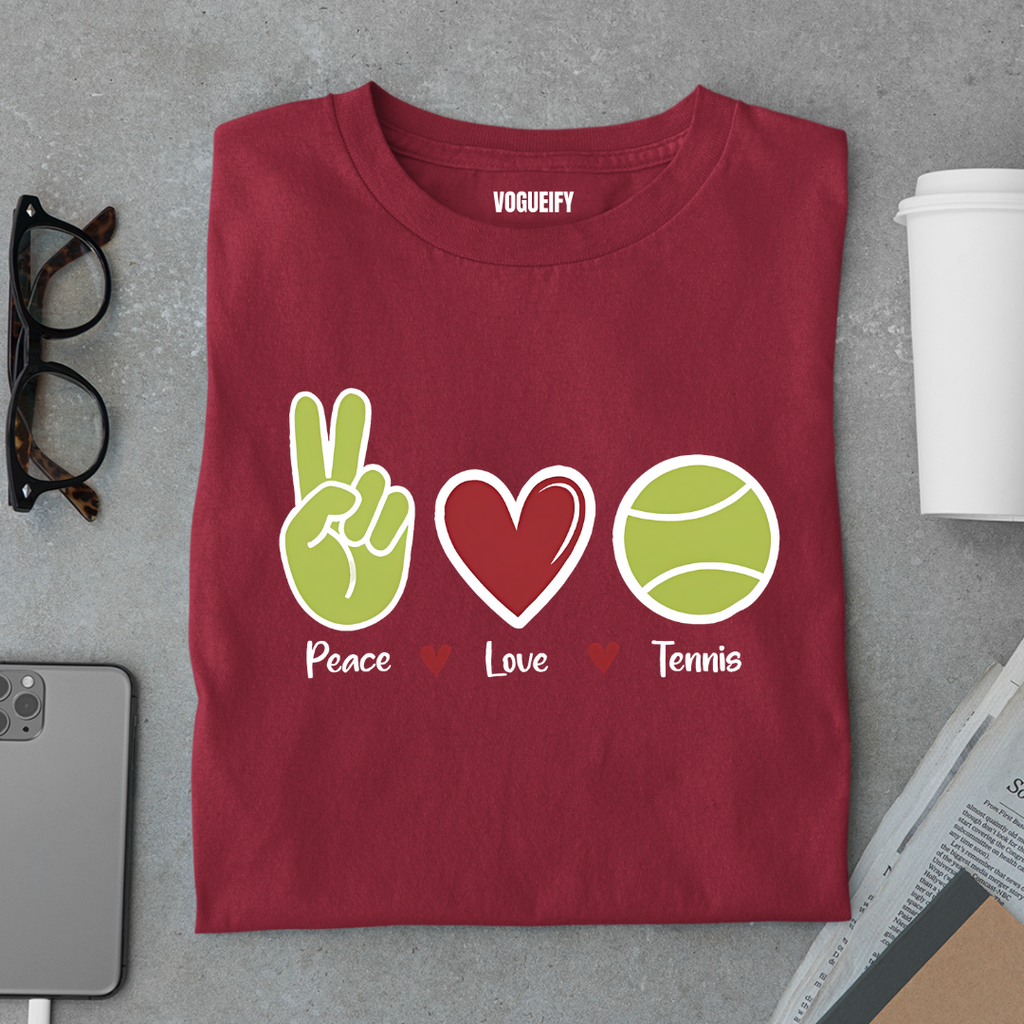 Peace Love Tennis Tee