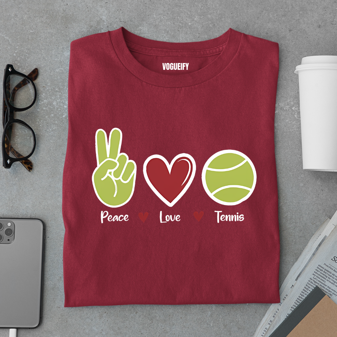 Peace Love Tennis Tee