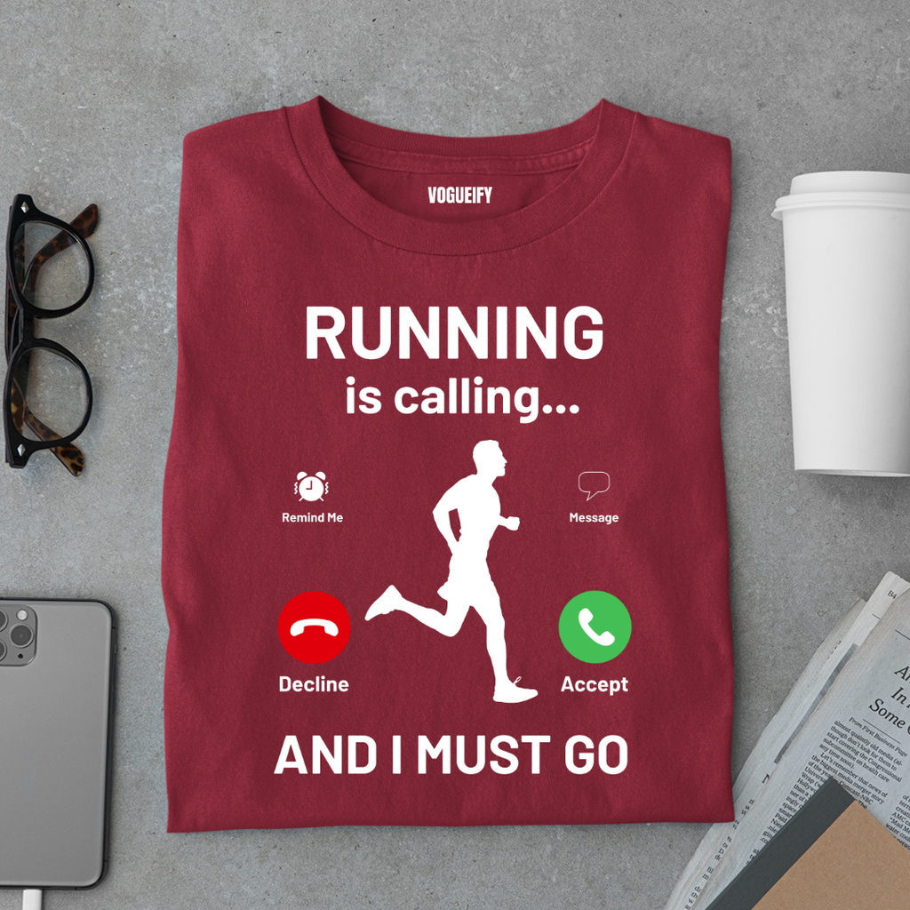 Running is Calling Male Tee