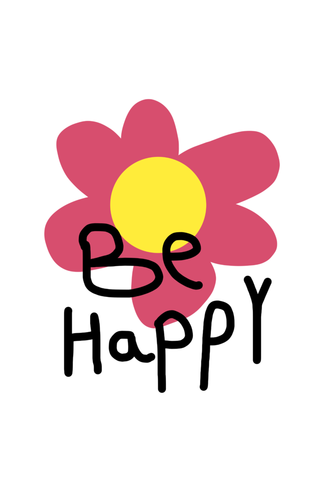 *Be Happy - Unisex Oversized Tee