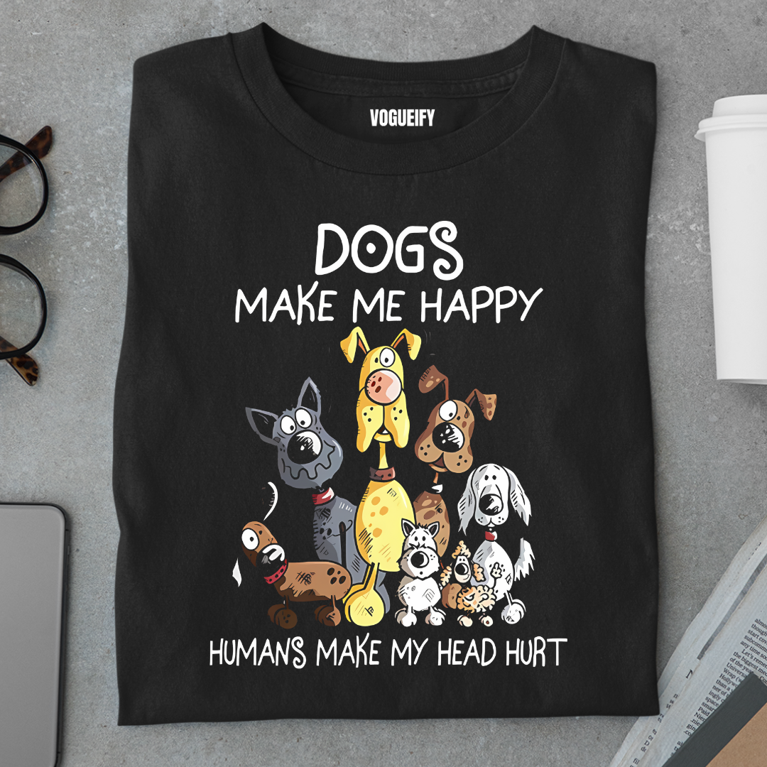 Dogs Make Me Happy Tee
