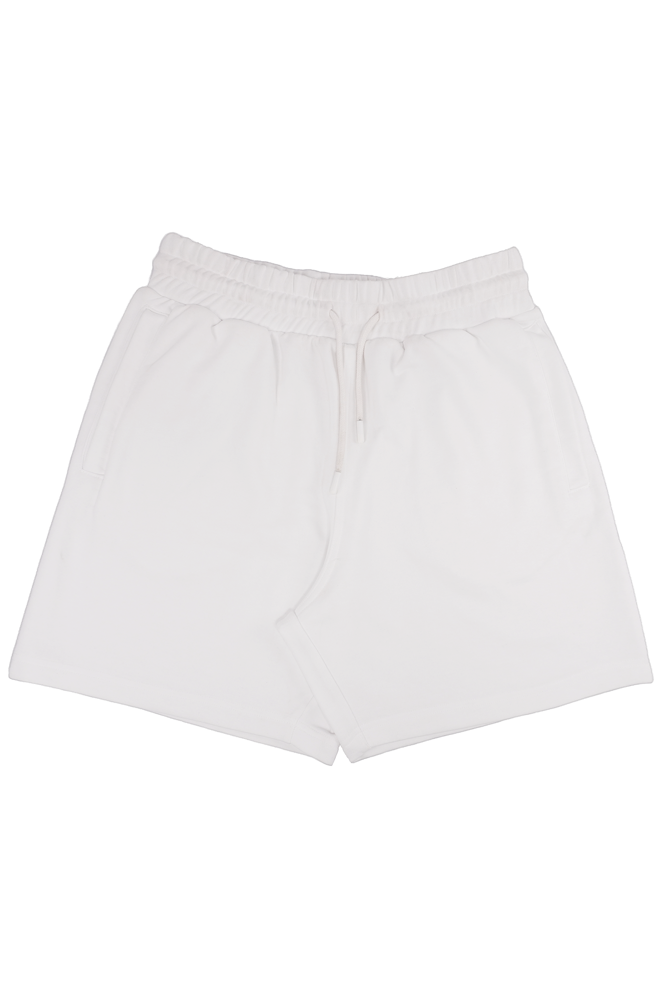 *White Terry Shorts - Unisex Regular Fit