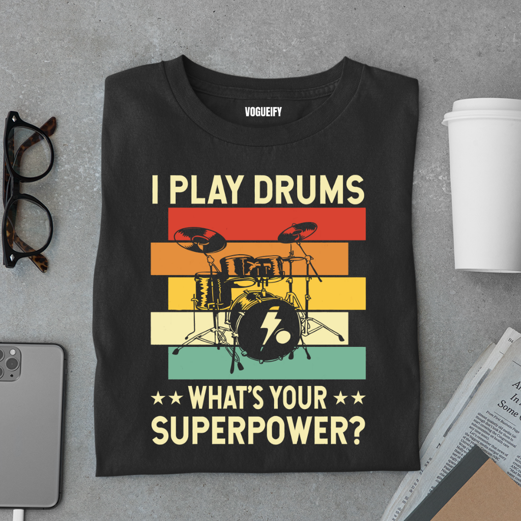 Drums Superpower Tee