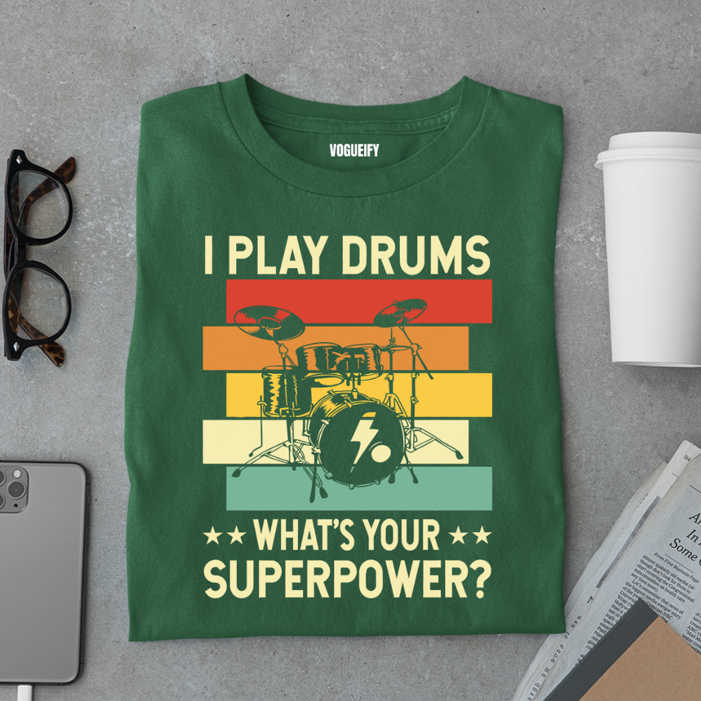 Drums Superpower Tee