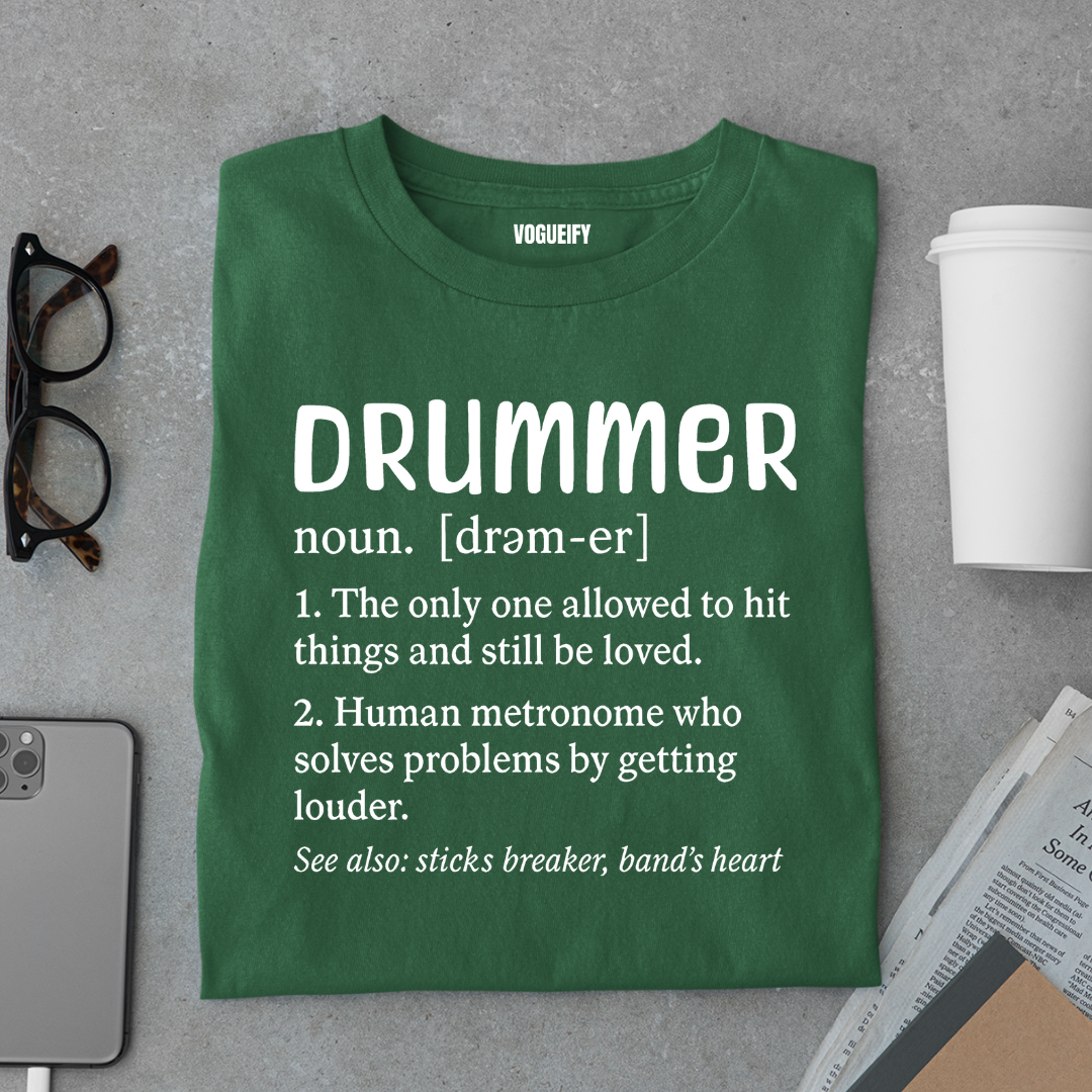Drummer Noun Tee