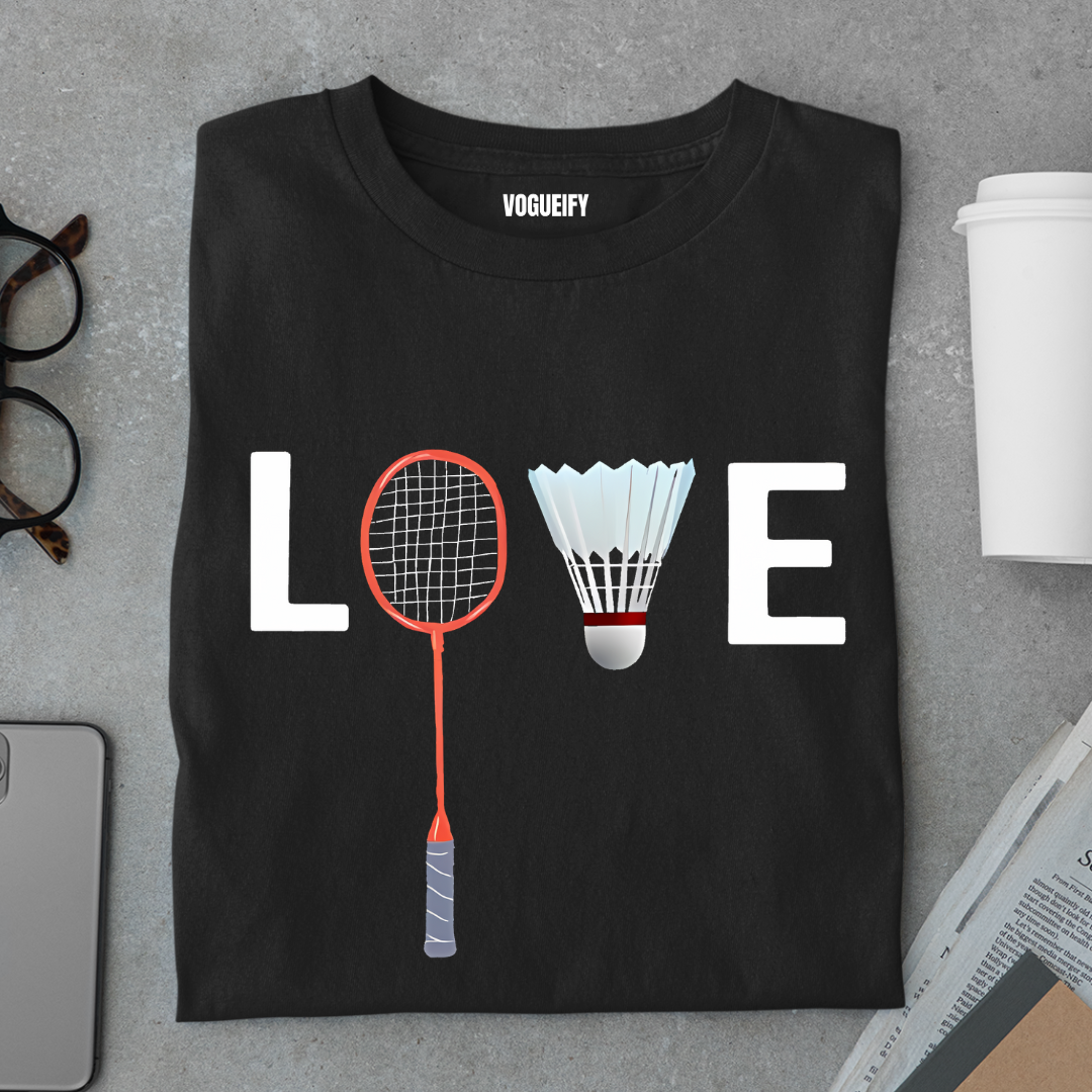 Love Badminton Tee