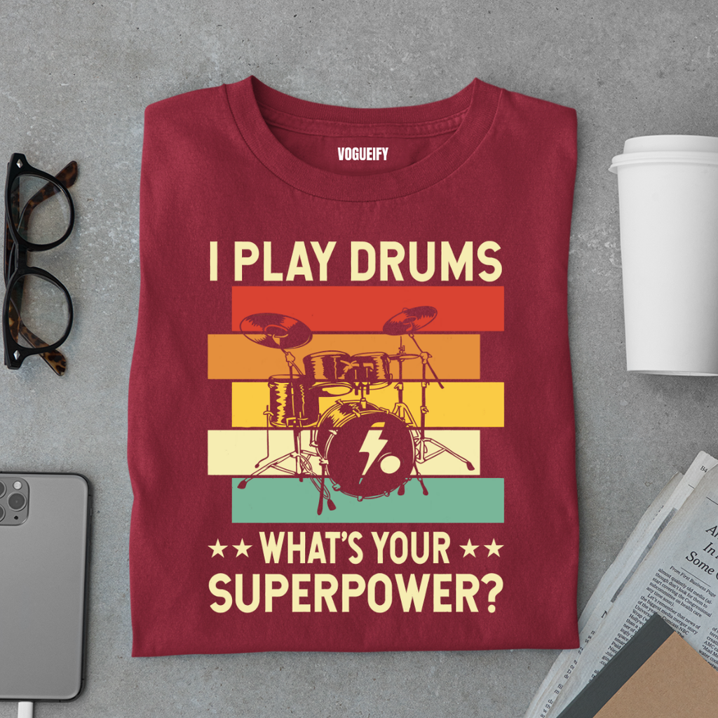 Drums Superpower Tee
