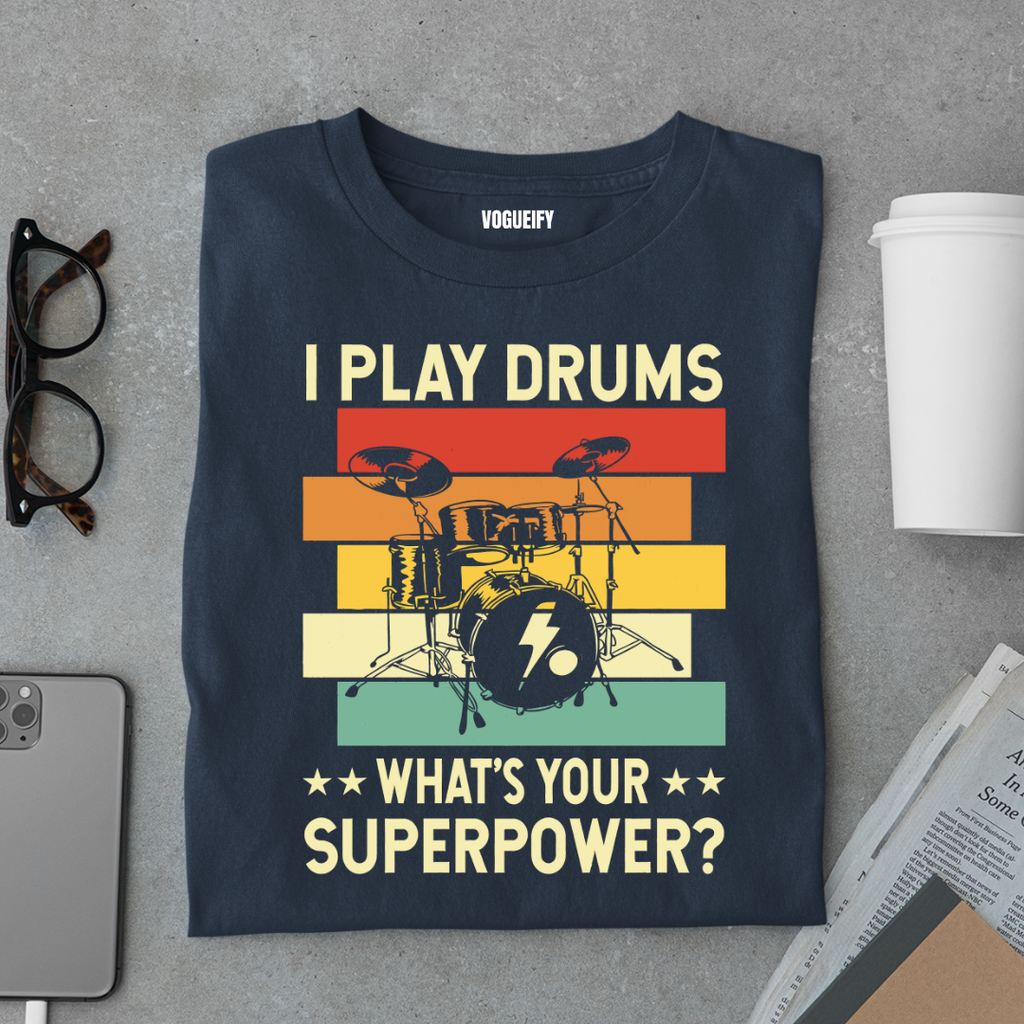 Drums Superpower Tee