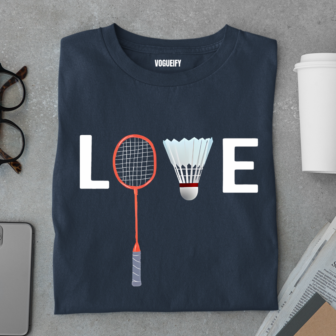 Love Badminton Tee