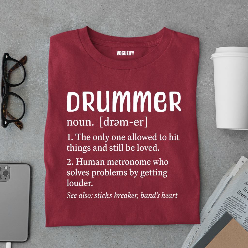 Drummer Noun Tee