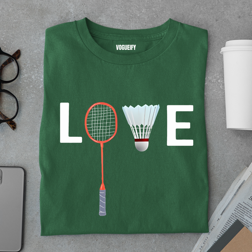 Love Badminton Tee