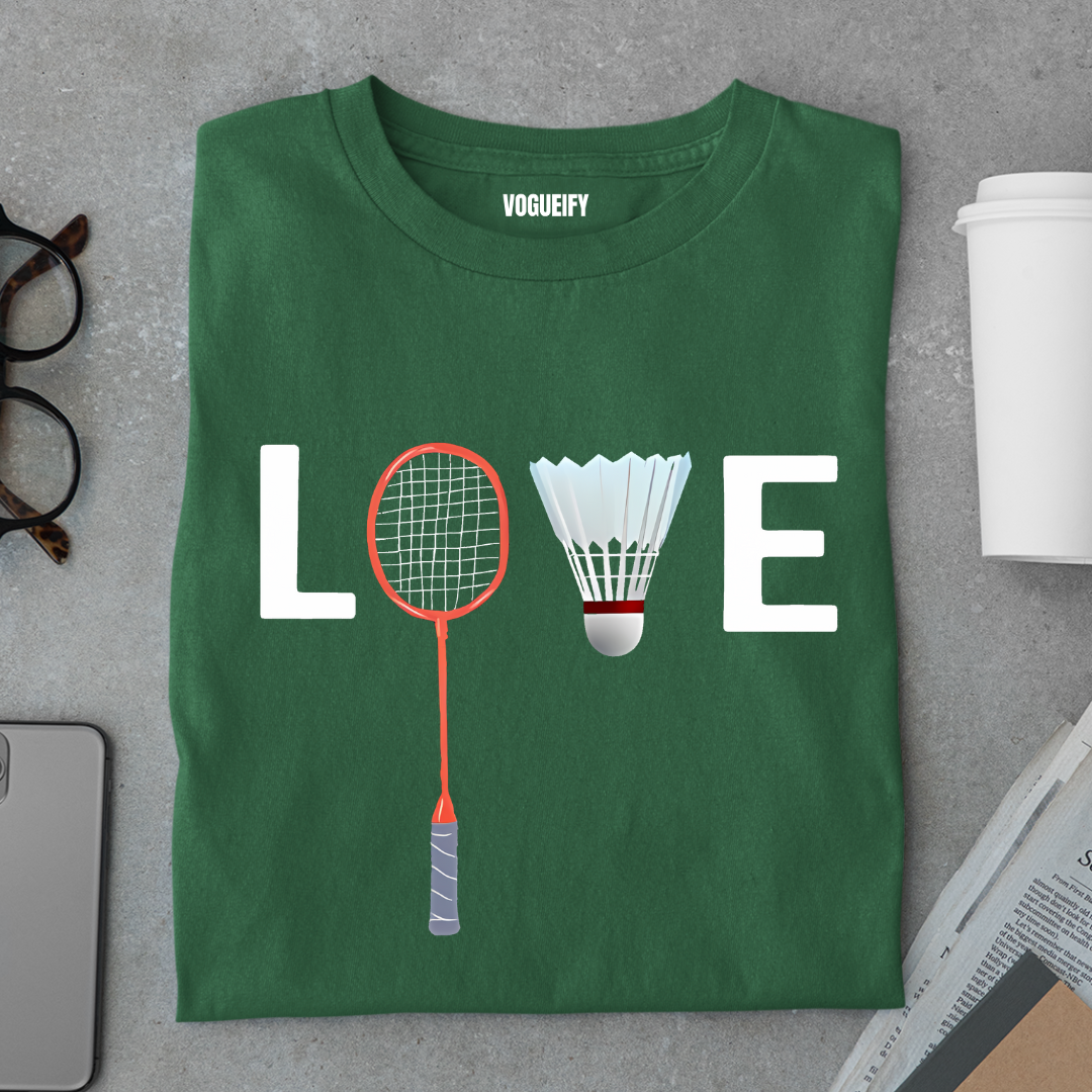 Love Badminton Tee