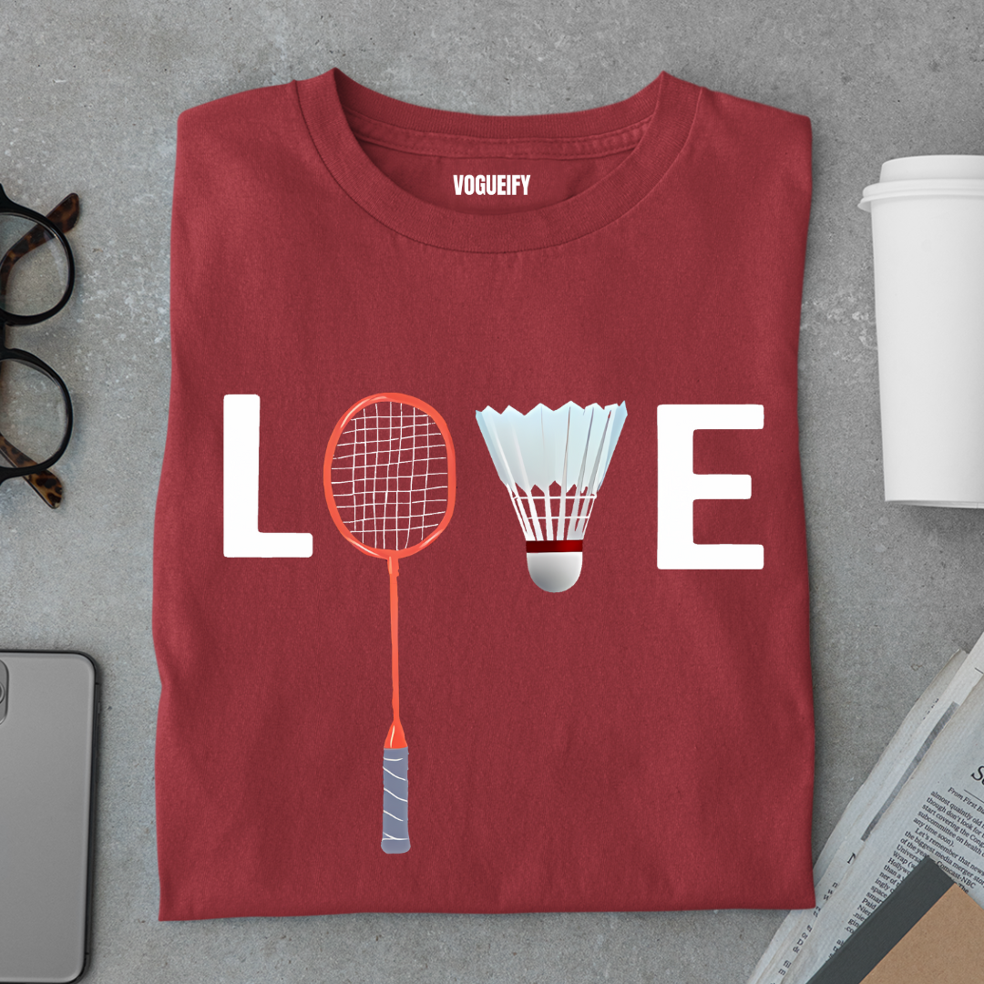Love Badminton Tee