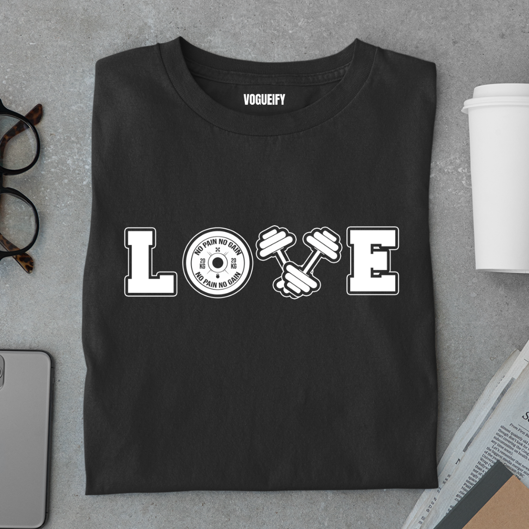 Love Gym Unisex Regular Fit Tee