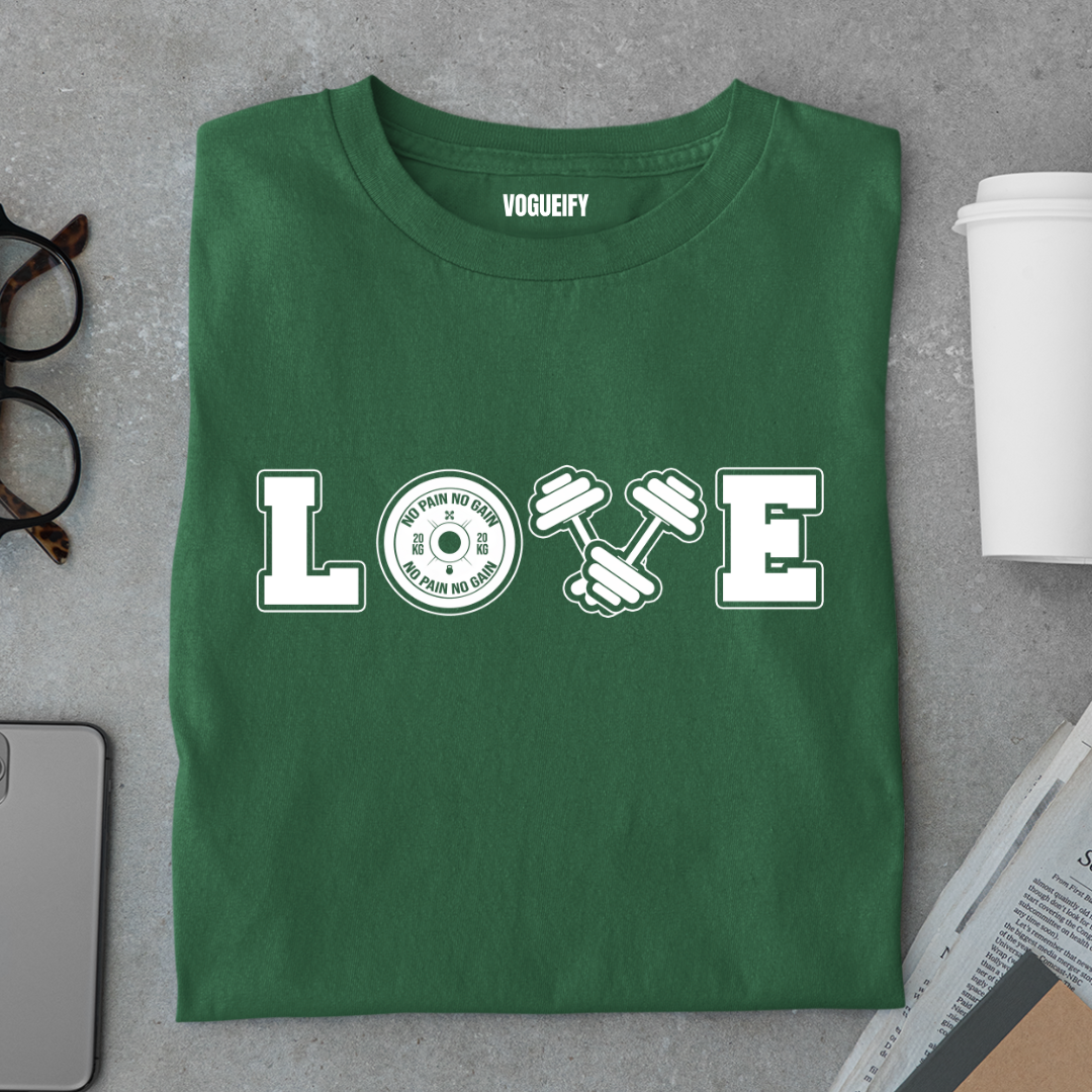Love Gym Unisex Regular Fit Tee