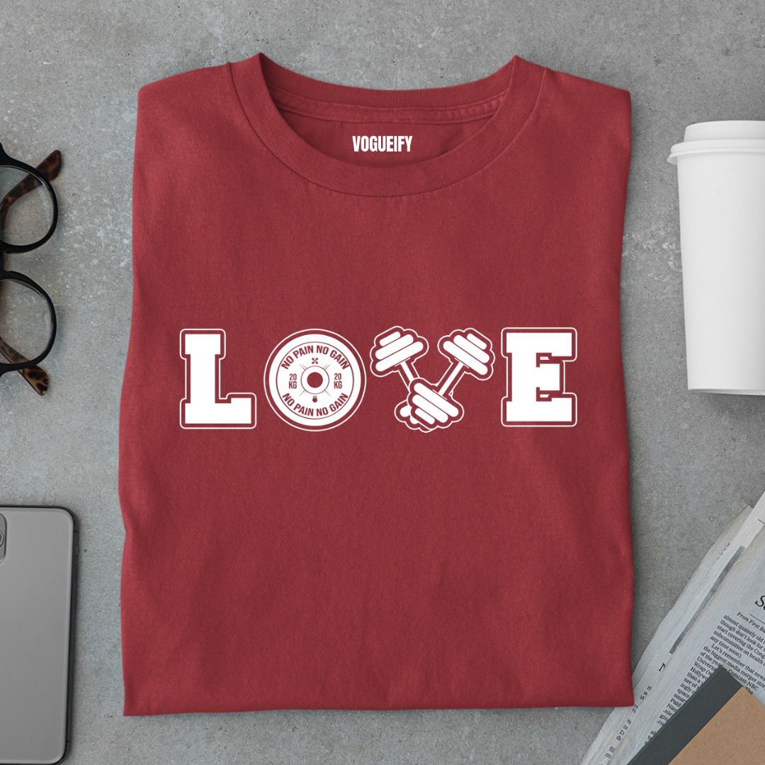 Love Gym Unisex Regular Fit Tee
