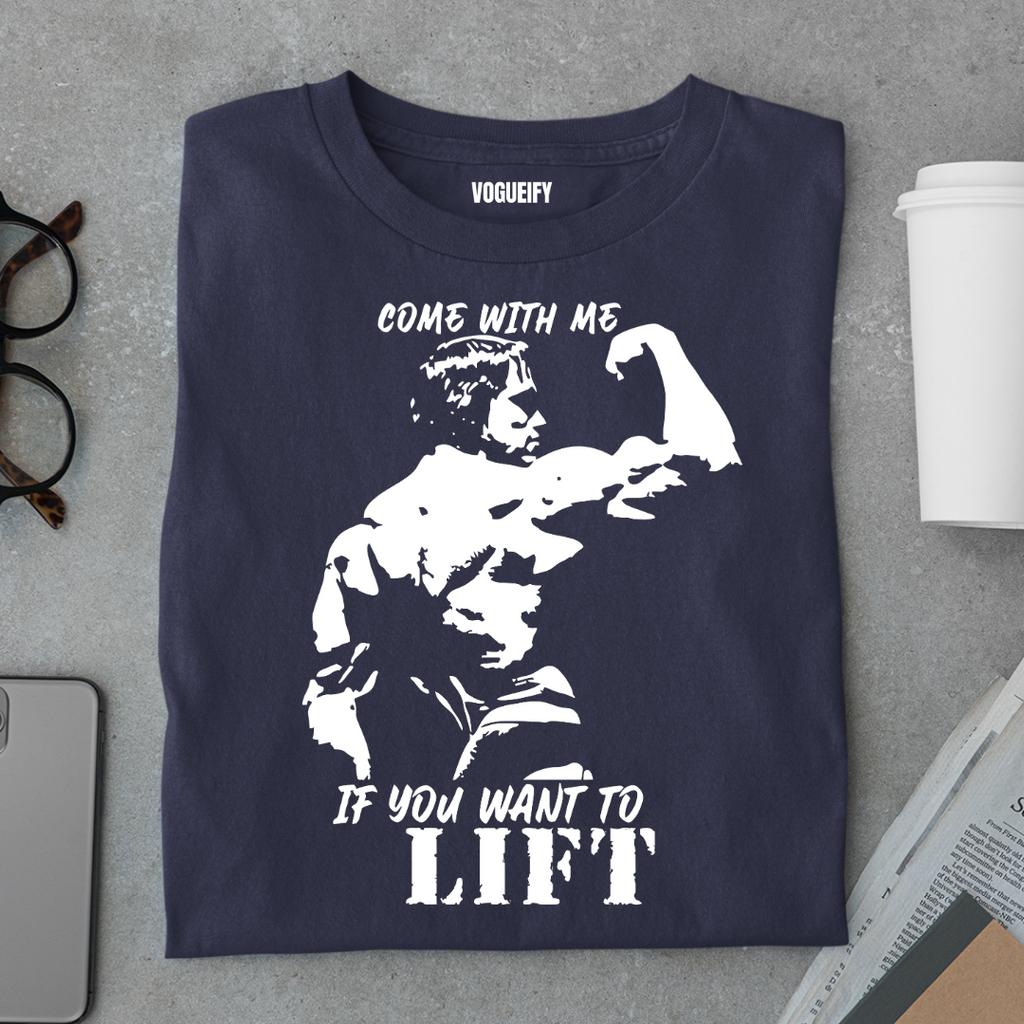 Arnold Come With Me to Lift Tee