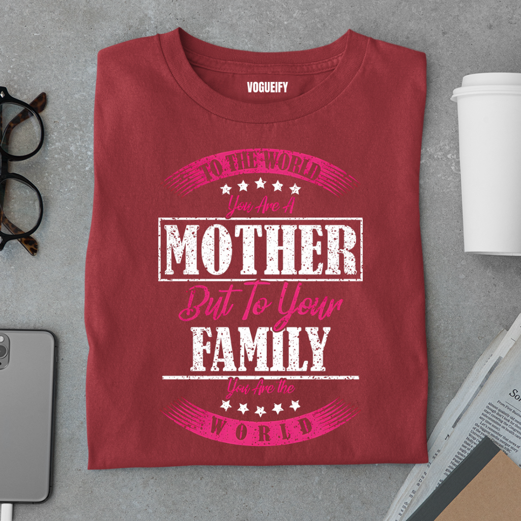 You Are the World Mom Tee