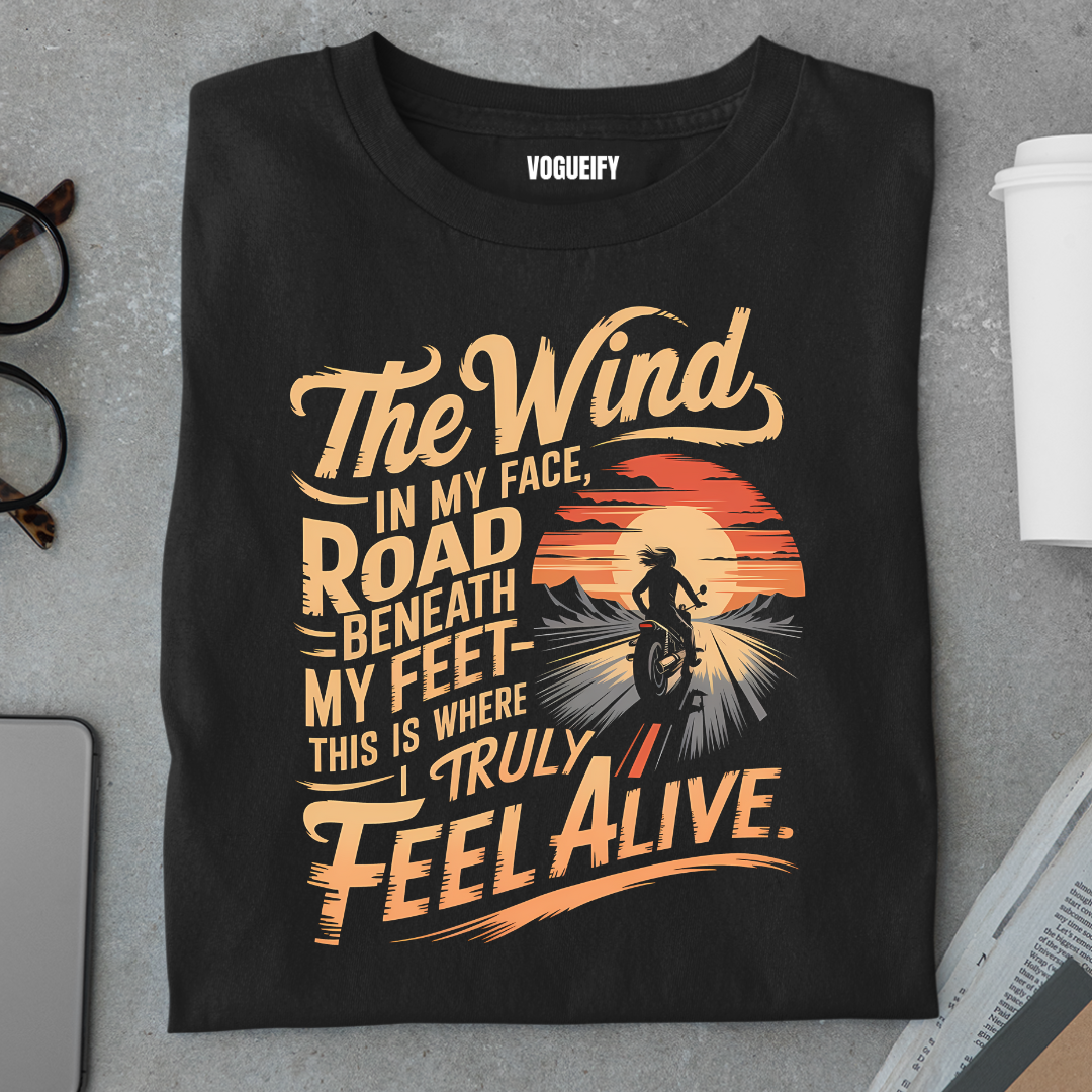 Biking Makes Me Feel Alive Regular Fit Unisex Tee