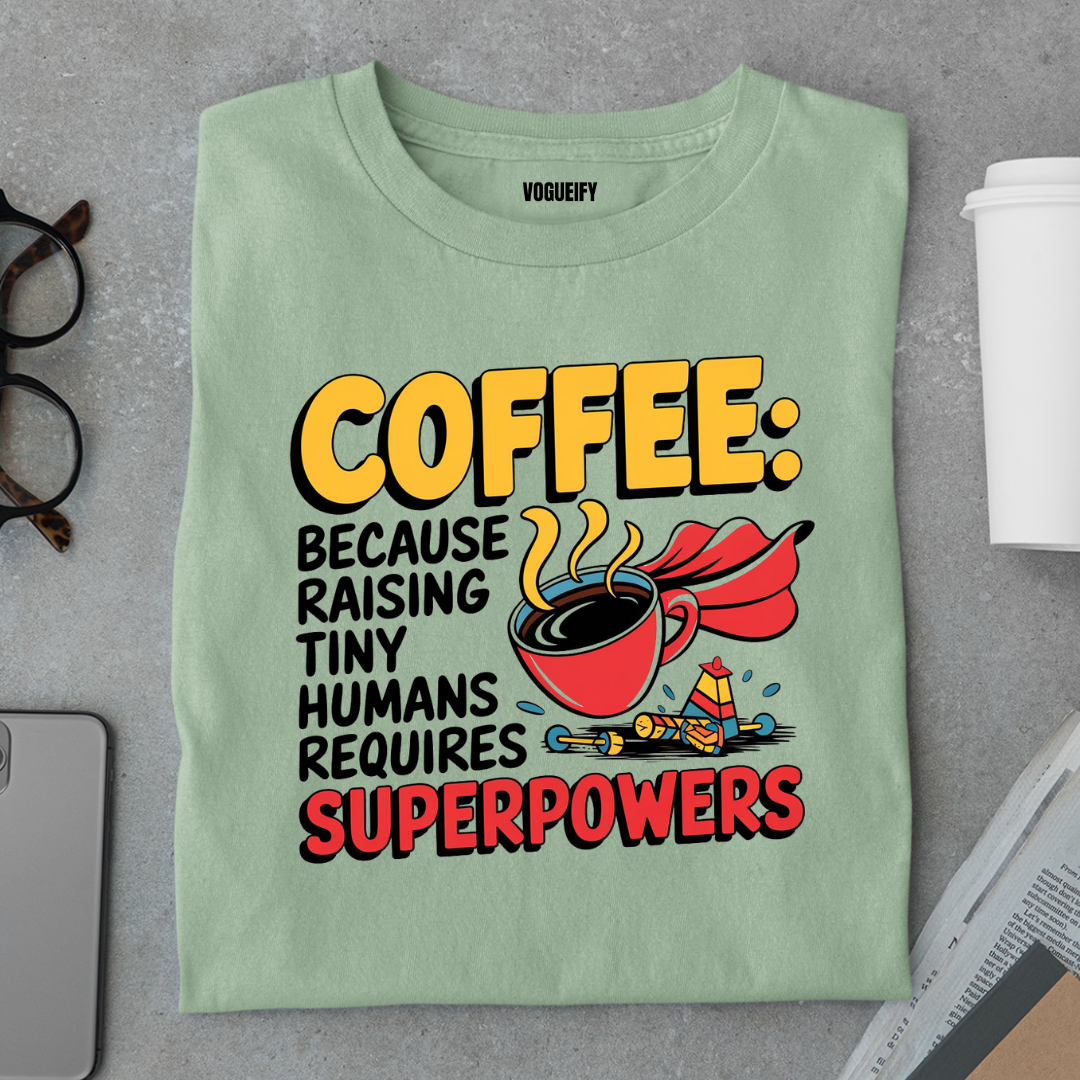 Coffee Tiny Superpowers Tee