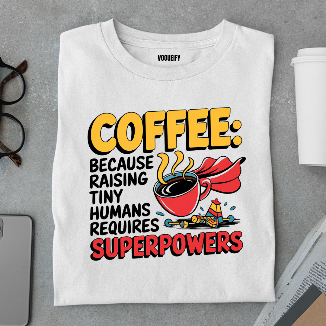 Coffee Tiny Superpowers Tee