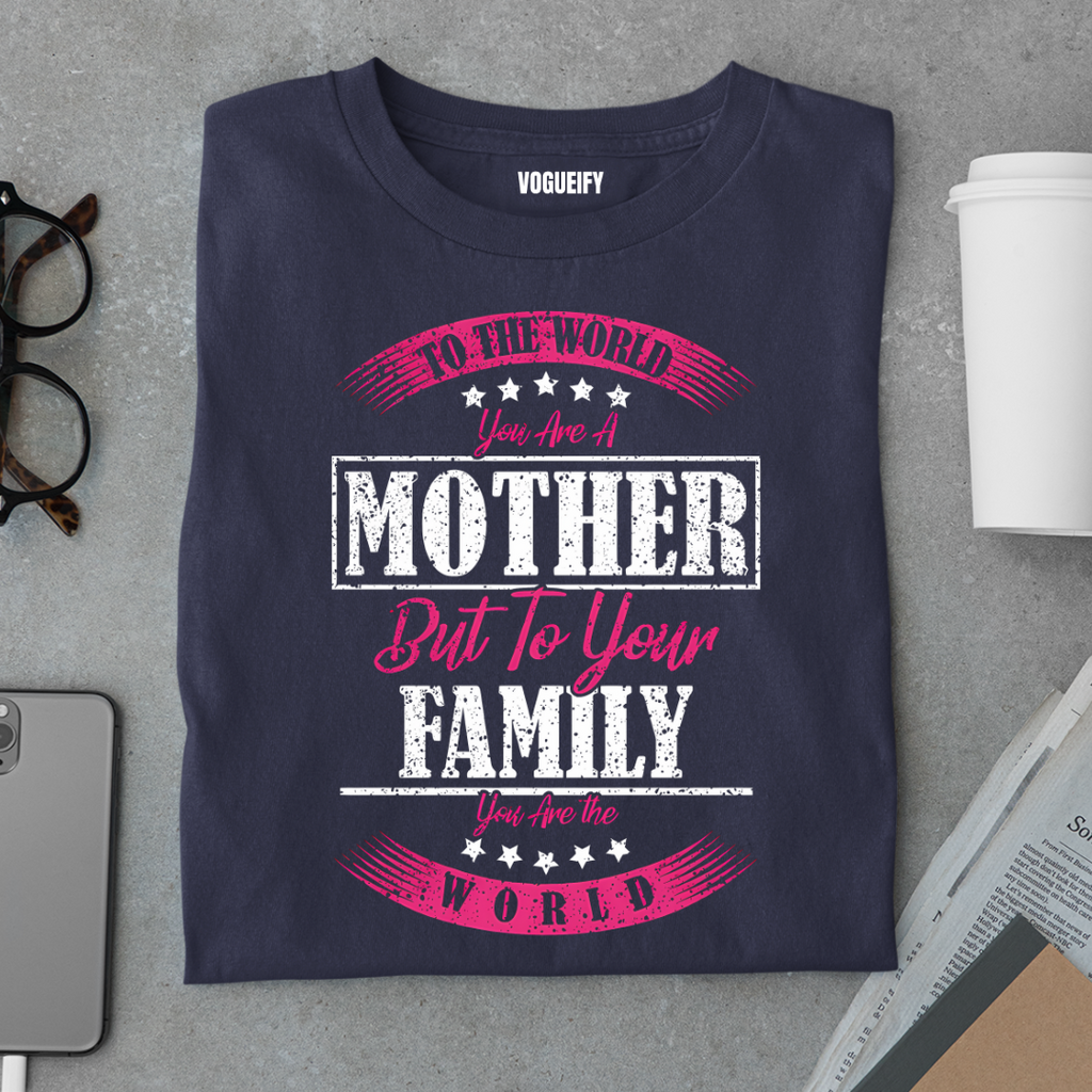 You Are the World Mom Tee