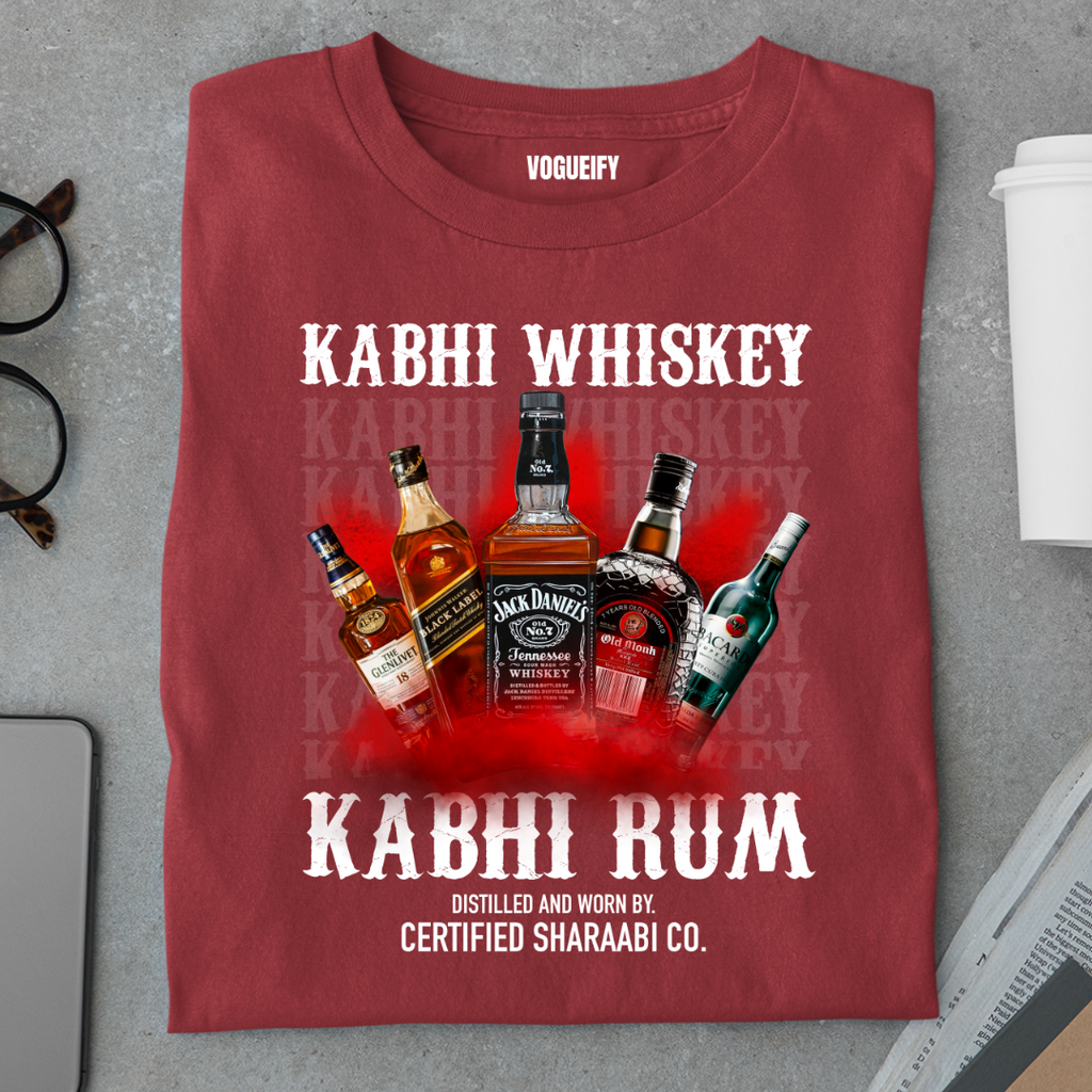 Kabhi Whiskey Kabhi Rum Tee