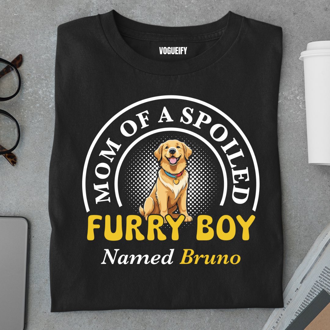 Furry Boy Golden Retriever Tee