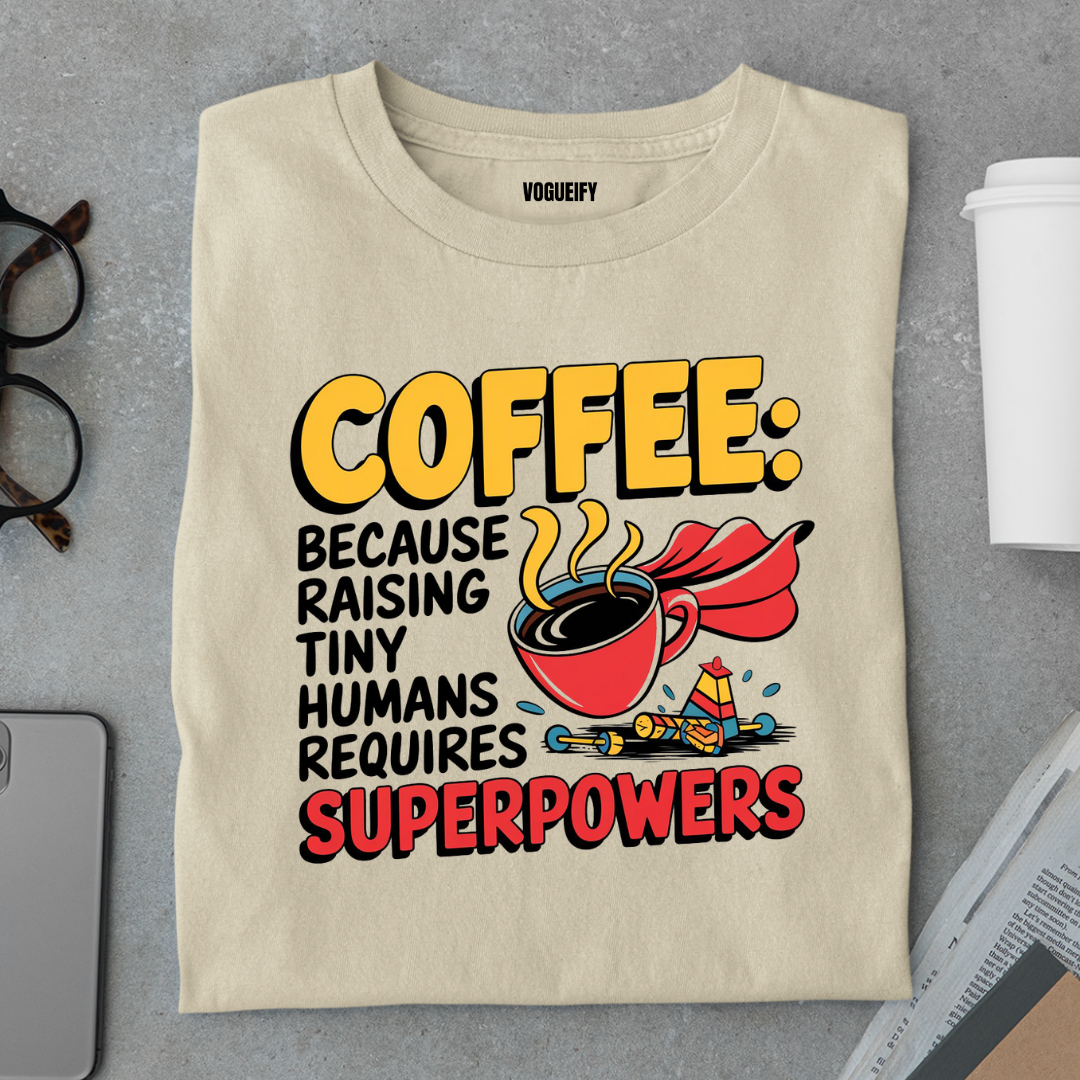 Coffee Tiny Superpowers Tee