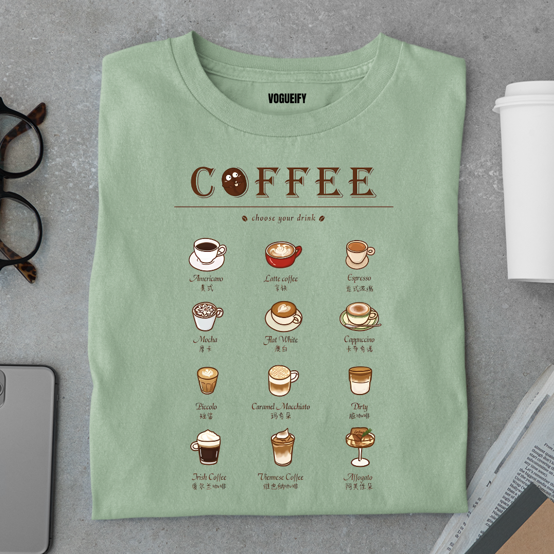 Coffee Types Tee