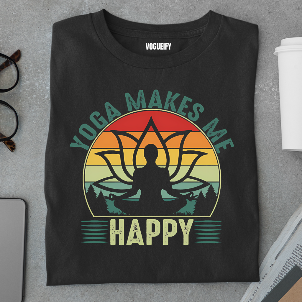 Yoga Makes Me Happy Tee
