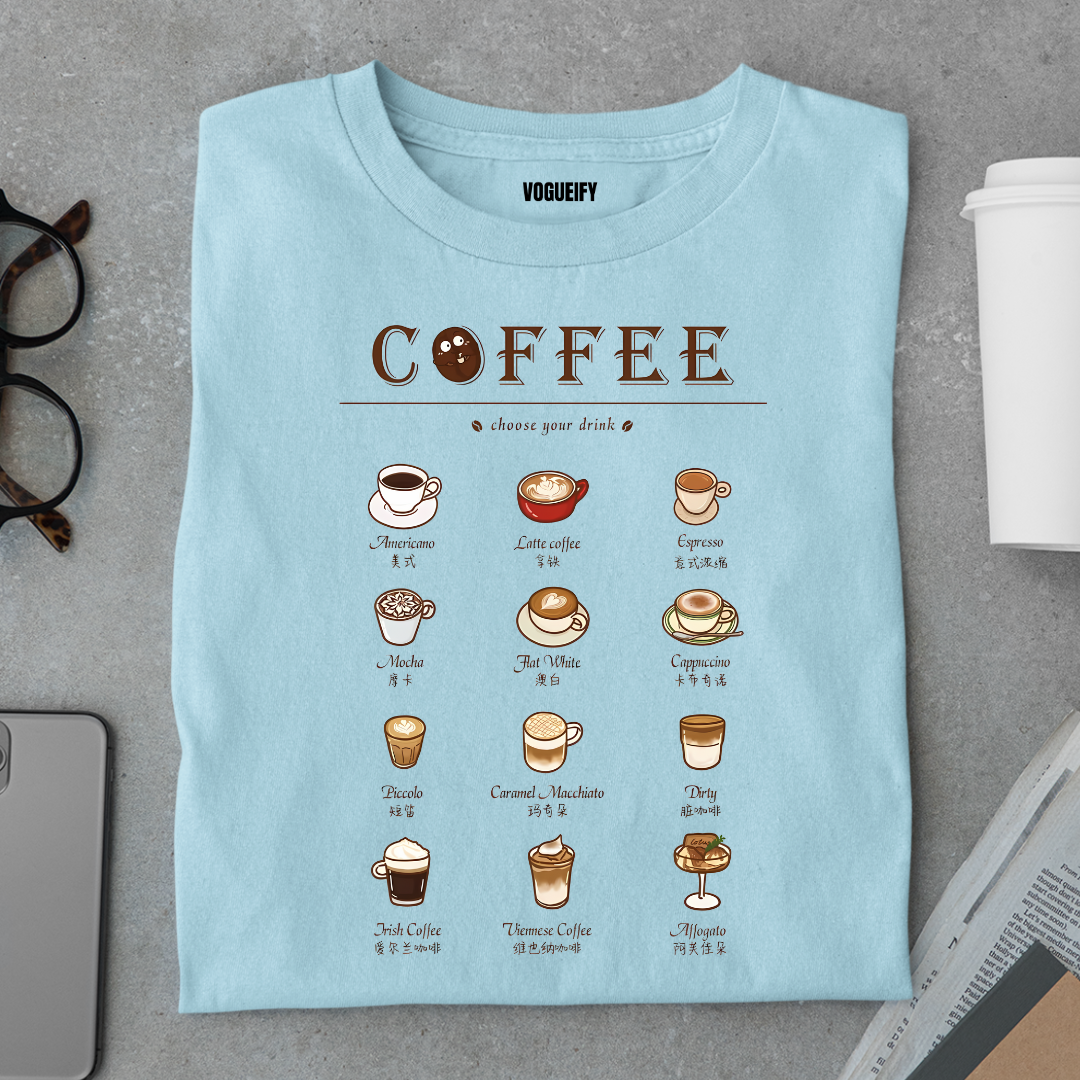 Coffee Types Tee