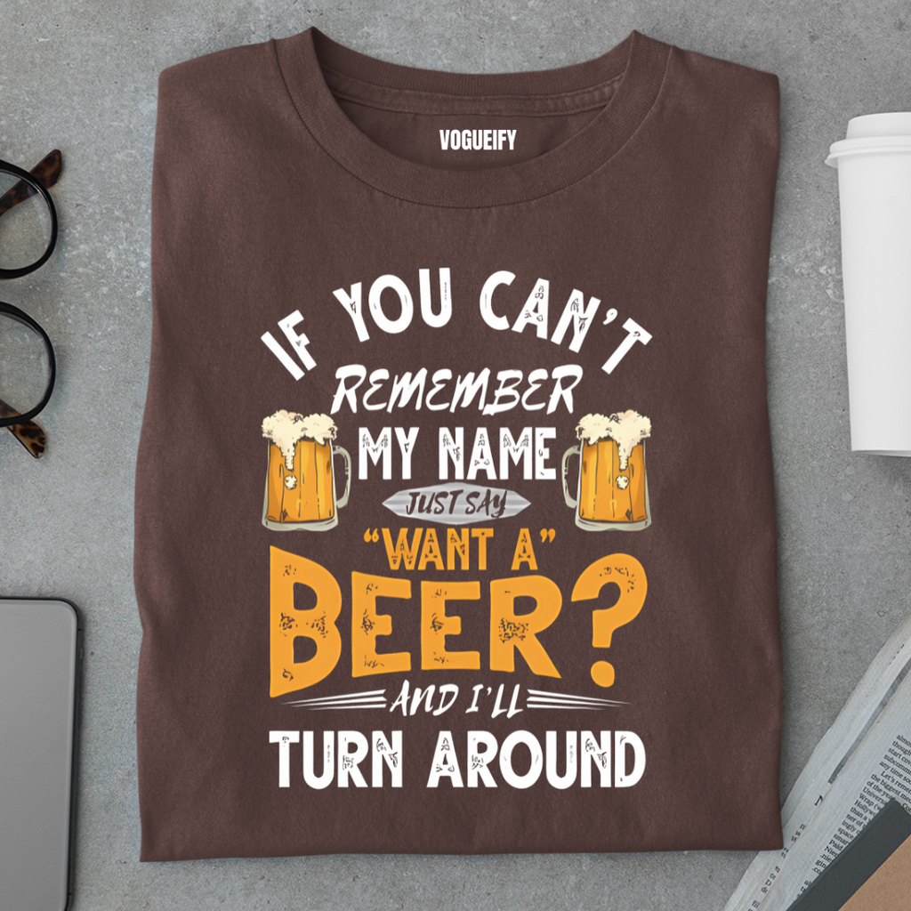 Can't Remember My Name Don't Worry Regular Fit Unisex Tee