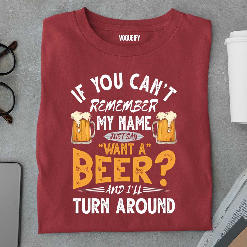 Can't Remember My Name Don't Worry Regular Fit Unisex Tee