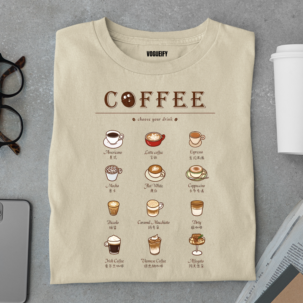 Coffee Types Tee