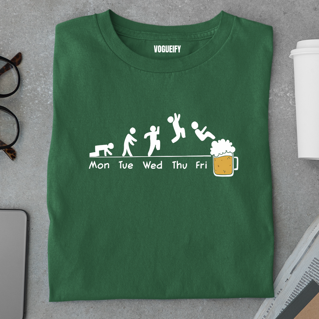 Jumping Into the Weekend Like Regular Fit Unisex Tee