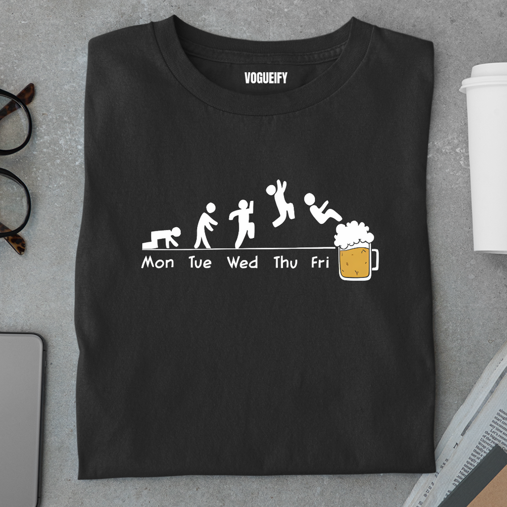 Jumping Into the Weekend Like Regular Fit Unisex Tee