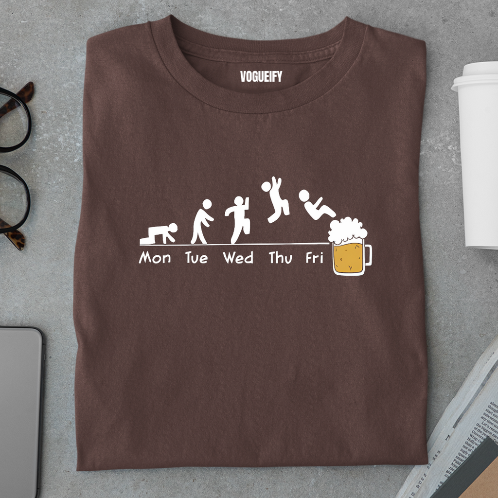 Jumping Into the Weekend Like Regular Fit Unisex Tee