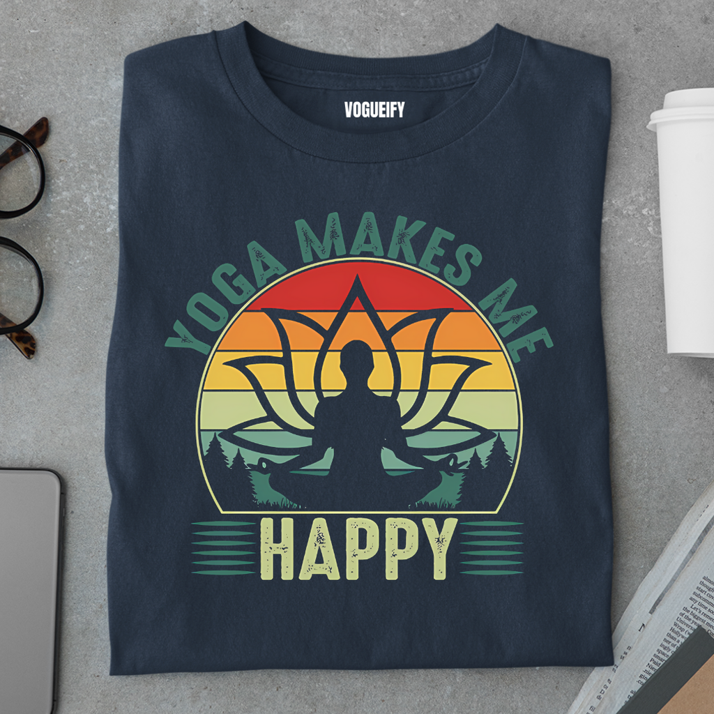 Yoga Makes Me Happy Tee