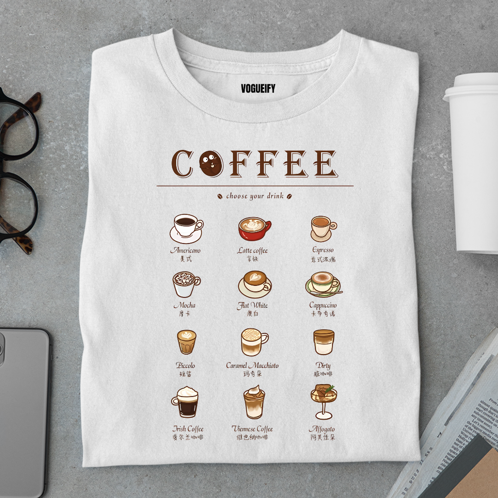 Coffee Types Tee