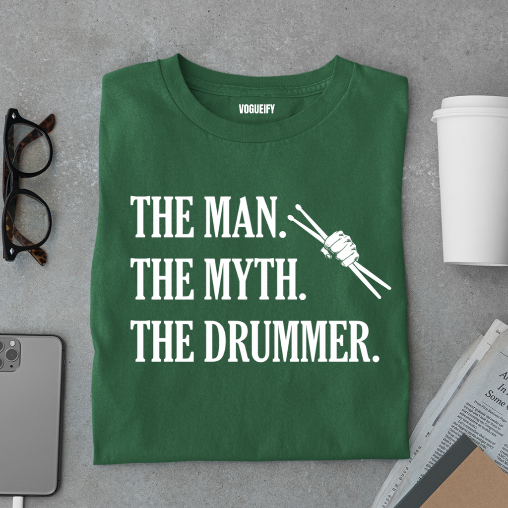 Man Myth Drummer Tee