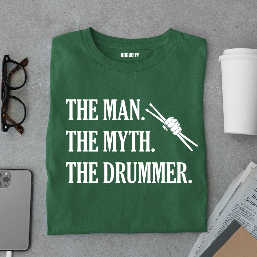 Man Myth Drummer Tee