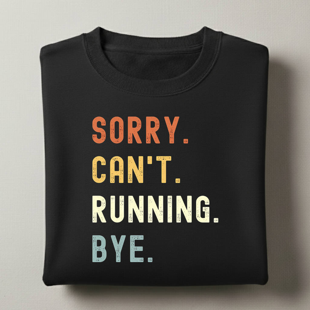 Sorry Can't Running Sweatshirt